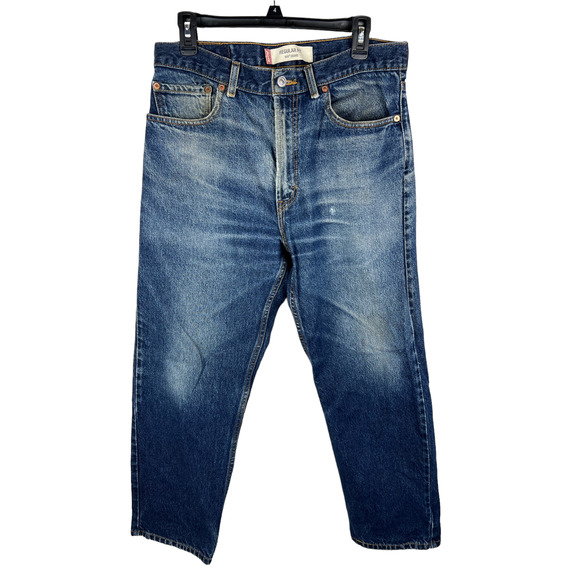 Levi's Other - Levi's 505 Men's 34x29 Relax Fit Cotton Medium Wash Blue Jeans